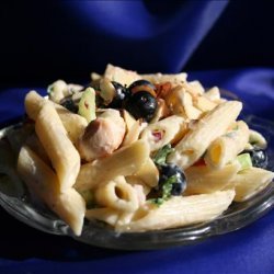 Chicken and Pasta Salad With Blueberries