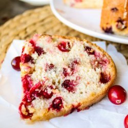 Cranberry Cake With Butter Sauce