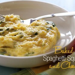 Yummy Baked Spaghetti Squash With Cheese And Ham C...