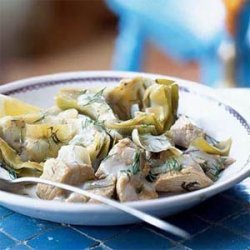 Veal-and-Artichoke Stew with Avgolemono