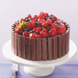 Chocolate Fruit Basket Cake