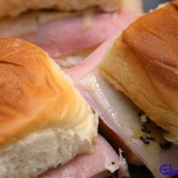 Easy Ham and Cheese Appetizer Sandwiches recipe