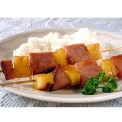 Ham and Pineapple Kabobs recipe