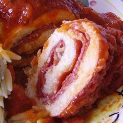 Brenda's Pepperoni Chicken Rollups recipe