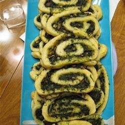 Spinach and Mushroom Pinwheels recipe