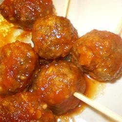Easy Beer and Ketchup Meatballs recipe