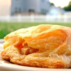 Pear and Blue Cheese Pastry Triangles recipe