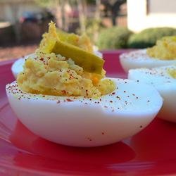 Spicy Deviled Eggs recipe