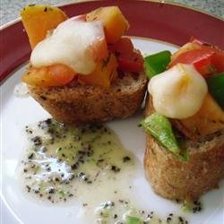 Papaya Bruschetta recipe