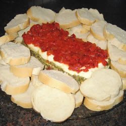 Pesto Torta (Layered Spread) recipe