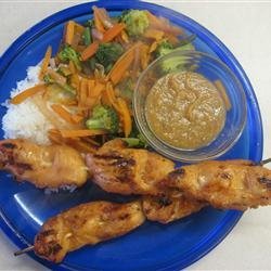 Sweet and Spicy Chicken Satay recipe