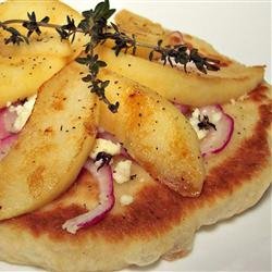 Apple and Feta Pan Fried Pizzas recipe