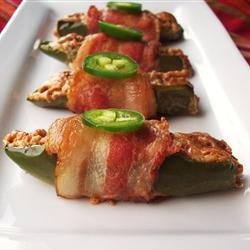 Bacon-Wrapped Peanut Butter Jalapenos recipe