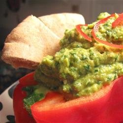 Spinach Artichoke Hummus with Roasted Red Peppers recipe