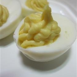 Potato Salad Deviled Eggs recipe