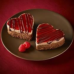 Ghirardelli Chocolate Raspberry Cheesecake Hearts recipe