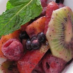 Fresh Fruit with Poppy Seed Dressing recipe