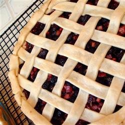 Mulberry Rhubarb Pie recipe