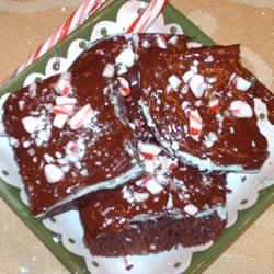 Chocolate Mint Cake Squares recipe
