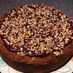 Heavenly Chipped Chocolate and Hazelnut Cheesecake recipe