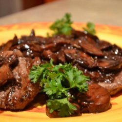 Beef Medallions and Mushrooms in Red Wine Sauce recipe