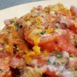 Tomato, Ham and Cheese Bake recipe