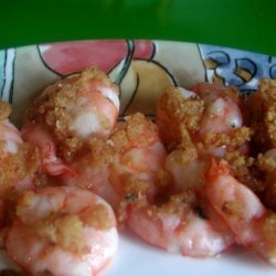 Baked Shrimp with Lemon Garlic Crumbs recipe