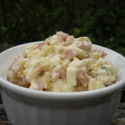 Ham and Egg Salad With Crackers recipe
