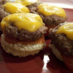 Cheesy Mini Burgers recipe
