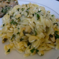 Herbed Orzo With Pine Nuts recipe
