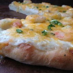 Hidden Surprise-Lemony Prawn Pizza #RSC recipe