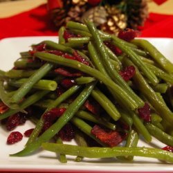 Holiday Beans With Cranberries recipe