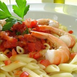 Penne With Shrimp and Spicy Tomato Sauce recipe