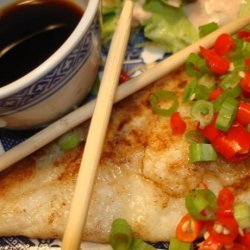 Pan Fried Cod with Asian Dressing recipe