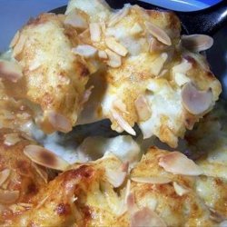 Cauliflower Gratin With Manchego and Almond Sauce recipe