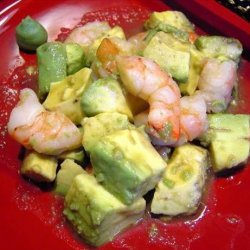 Avocado and Prawns in Wasabi recipe