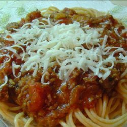 Not World Famous Spaghetti Sauce recipe