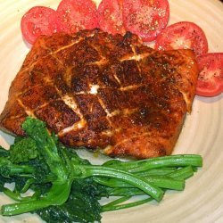 Cedar Planked Salmon With Spice Rub recipe
