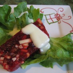Mom's Thanksgiving Cranberry Jello Mold recipe