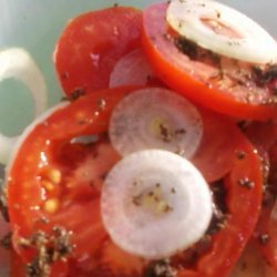 Minty Onion Tomato Salad recipe