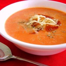 Easy Pizza Soup or Dressed-Up Tomato Soup recipe