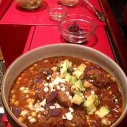 Mexican- Meatball Salsa Soup recipe