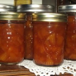 Ginger-Peach Jam (no pectin needed) recipe
