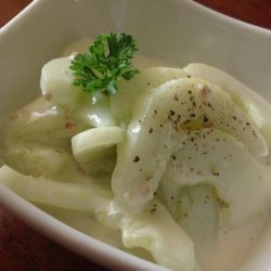 Sour Cream Cucumber Salad recipe
