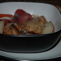 Braised Herb Chicken Thighs With Potatoes recipe