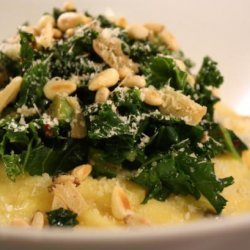 Polenta With Garlicky Greens- recipe