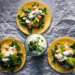 Fish Tacos With Lime-Cilantro Crema recipe