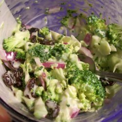 Fresh (That Means Raw) Broccoli Salad recipe
