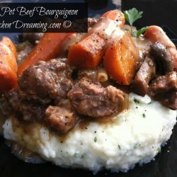 Crock Pot Beef Bourguignon recipe