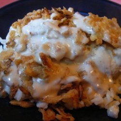 Smothered Chicken With Gravy and Rice recipe